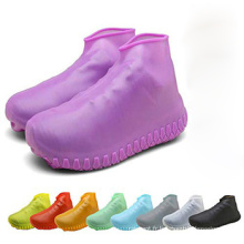 Couvrages de chaussures de pluie économiques couvercle de chaussures de pluie durable en silicone sport de pluie couvercle violet